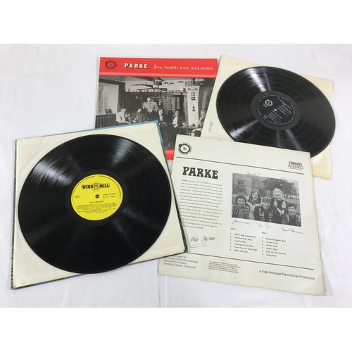 1 - RECORD, LP PARKE JOY, HEALTH, LOVE AND PEACE, FHR028 TOGETHER WITH CARD INSERT PLUS FOLK HERITAGE SA... 