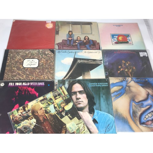 21 - COLLECTION OF 19 LP 33 RPM RECORDS CIRCA 1970S OF ROCK INCLUDING RORY GALLAGHER, ROLLING STONES, NEI... 