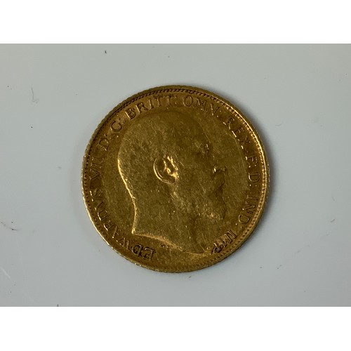 712 - 1908 HALF SOVEREIGN