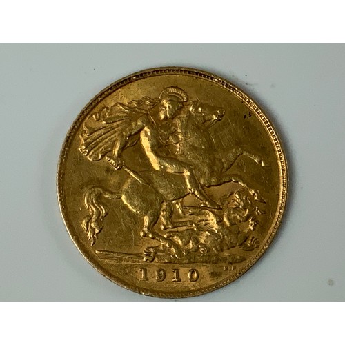 710 - 1910 HALF SOVEREIGN