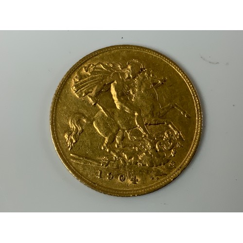 711 - 1904 HALF SOVEREIGN