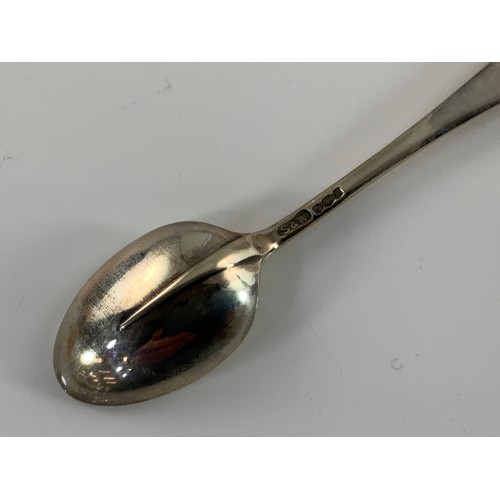 653 - CASED SET OF 12 SILVER TEA SPOONS