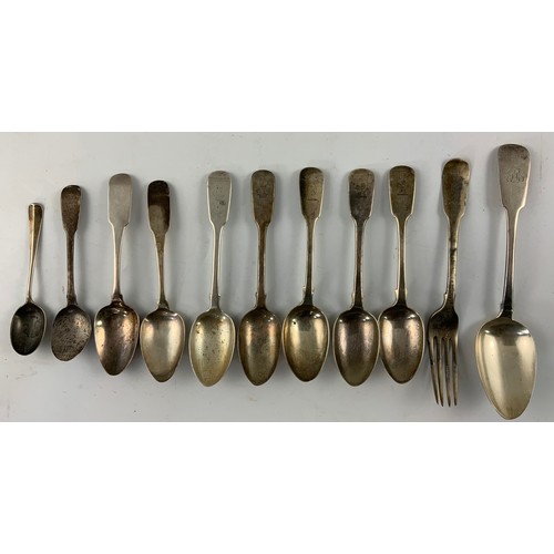 659 - QTY. MISC. IRISH AND OTHER SILVER FLATWARE 480g