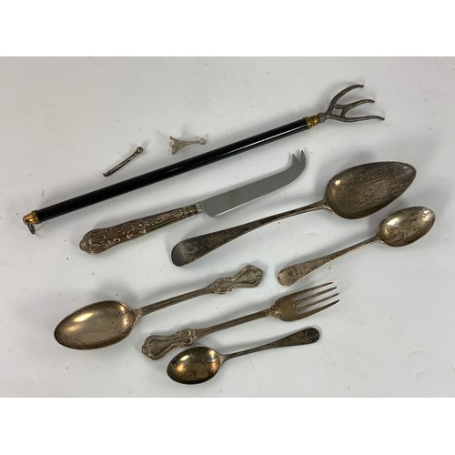 656 - MISC SILVER SPOONS Etc150g