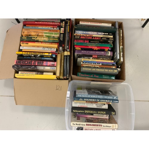 221 - 3 BOXES OF WAR BOOKS (12)