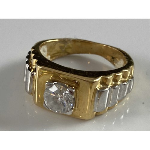 775 - 3 MODERN TRU DIAMONDS AND SIMILAR DRESS RINGS