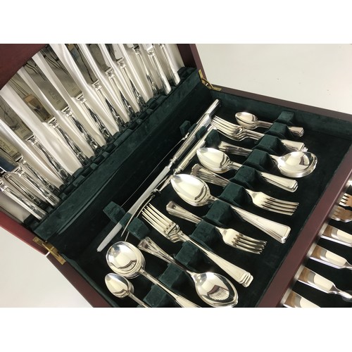 3299 - GEORGE BUTLER SILVER PLATED CANTEEN OF CUTLERY, 87 PIECES