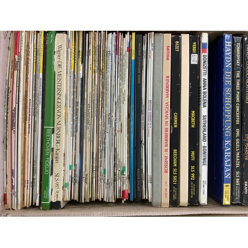 105 - 2 BOXES CLASSICAL LPs AND BOXED SETS