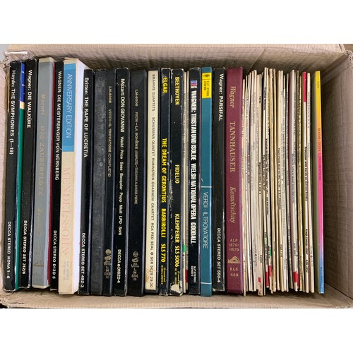 106 - 2 BOXES CLASSICAL LPs AND BOXED SETS