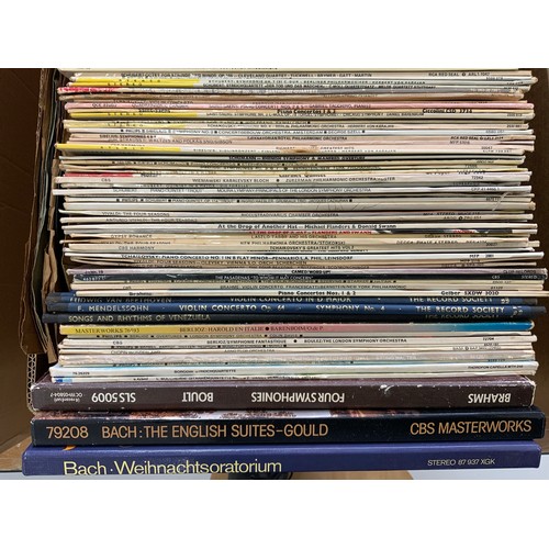 136 - BOX OF MIXED CLASSICAL LP RECORDS