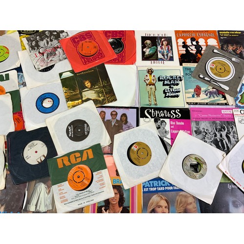 138 - COLLECTION OF MIXED 45RPM RECORDS, MAINLY ROCK AND POP