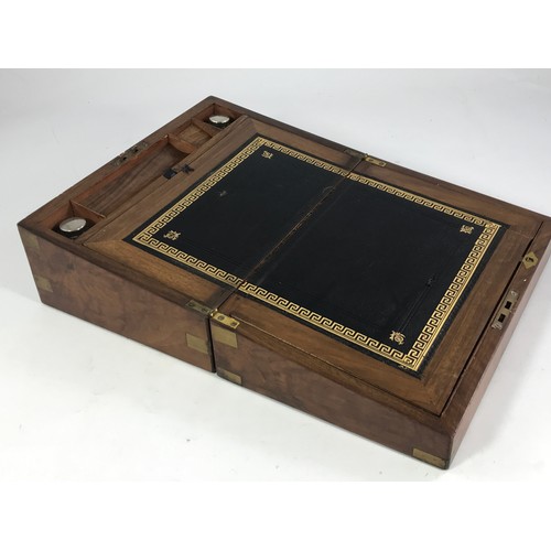 1782 - BRASS BOUND WRITING BOX