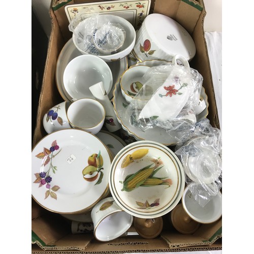 1627 - 2 BOXES MISC. CHINA AND  PORCELAIN