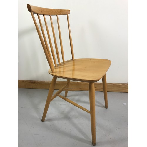 1257 - PAIR OF LATE CENTURY ERCOL STYLE STICK BACK DINING CHAIRS