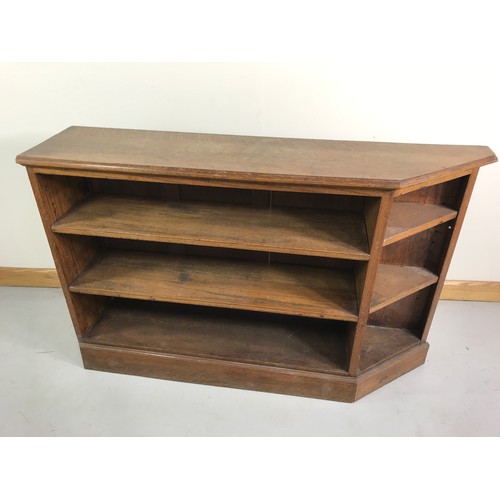 1309 - 2 OAK BOOKCASES, APPEAR TO BE 2 PARTS OF A BOOKCASE WITH EACH BEARING A WARING AND GILLOWS LABEL, ea... 