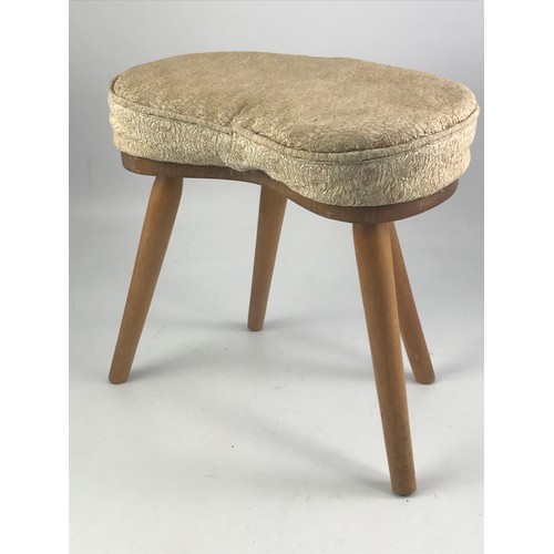 1113 - KIDNEY  SHAPED RETRO STOOL