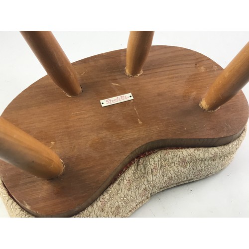 1113 - KIDNEY  SHAPED RETRO STOOL