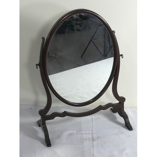 1178 - OVAL DRESSING TABLE MIRROR ON STAND