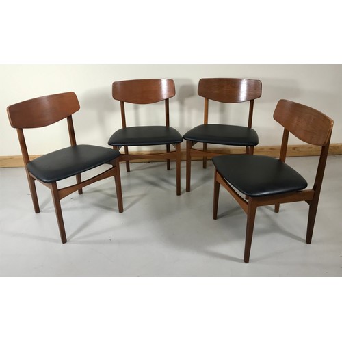 1246 - SET OF 4 LATE CENTURY DINING CHAIRS