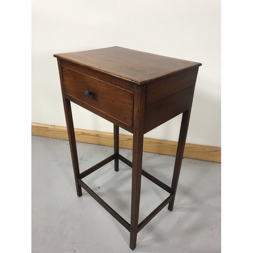 1151 - INLAID MAHOGANY OCCASIONAL TABLE WITH DRAWER