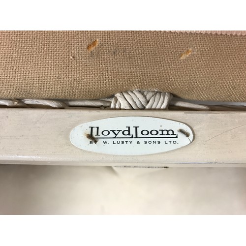 1110 - A LLOYD LOOM BLANKET BOX WITH LABEL AND A LLOYD LOOM LIN BOX