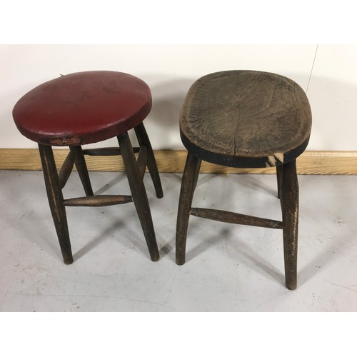 1107 - 2 OLD STOOLS