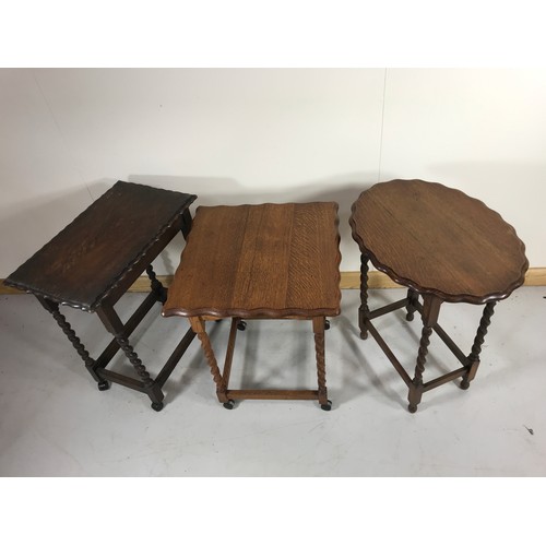 1105 - 3 BARLEY TWIST OCCASIONAL TABLES