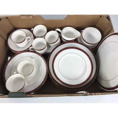 1595 - ROYAL WORCESTER MEDICI DINNER & TEAWARE, APPROX. 43 PIECES