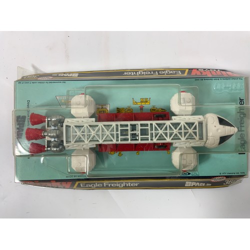 295 - DINKY TOYS PLASTIC CASED BOXED MODEL 360 EAGLE FREIGHTER SPACE 1999 SERIES