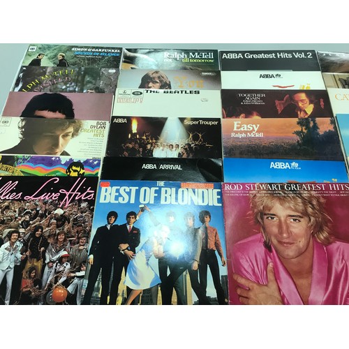 55 - MISC. 33RPM AND 45 RPM MIXED GENRE VINYL RECORDS INCLUDING THE BEACH BOYS EP GOD ONLY KNOWS, BEATLES... 