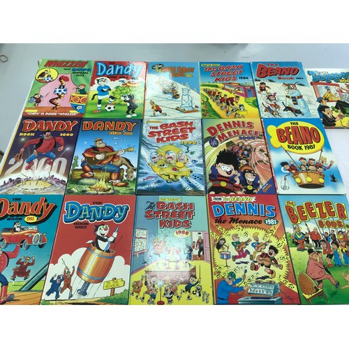 255 - BOX OF MISC. BEANO 'COMIC LIBRARY' MAGAZINES, ANNUALS ETC.