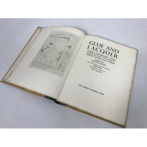 316 - GOLDEN COCKEREL PRESS, ‘GLUE AND LACQUER’, 4 CAUTIONARY TALES, TRANSLATED FROM THE CHINESE BY HAROLD... 