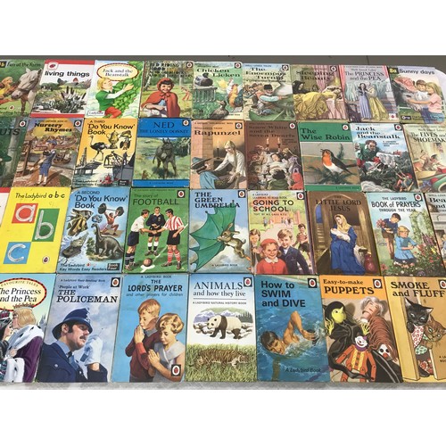 205 - 80 LADYBIRD BOOKS, 17 MR MEN BOOKS AND 12 ANDY PANDY BOOKS.