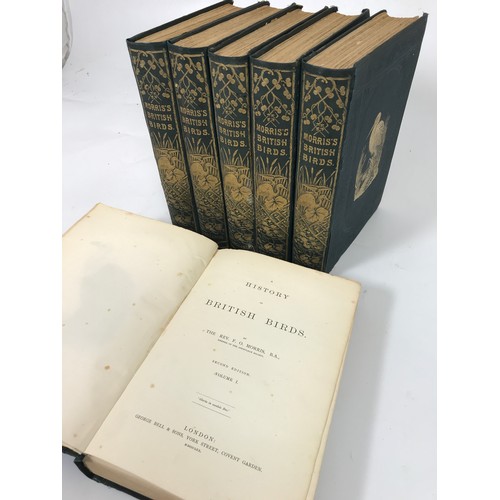 336 - 6 VOLUMES ‘MORRIS’S BRITISH BIRDS’ SECOND EDITION, PUBLISHED GEORGE BELL AND SONS LONDON 1870