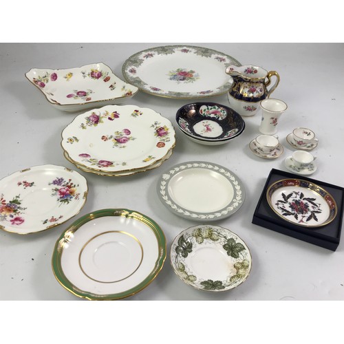 1690 - MISC. CHINA AND PORCELAIN INC. WORCESTER, DARDOE SHELLEY PLATE, SPODE, VILLEROY AND BOCH ETC.