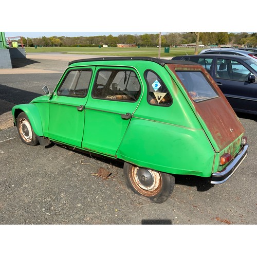 19 - CITROEN 2CV REGISTRATION NUY679T FOR RESTORATION

The successful bidder must pay for and remove the ... 