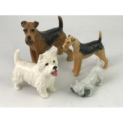 1692 - MISC. DOG FIGURES INCLUDING COPENHAGEN AND BESWICK