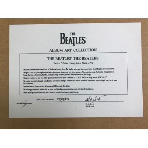 184 - LIMITED EDITION BEATLES PRINT WITH FACSIMILIE SIGNATURES