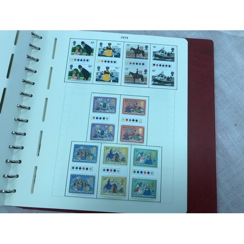 639 - TRAFFIC LIGHT AND GUTTER PAIRS OF COMMON LOW VALUE IN LIGHTHOUSE ALBUM 1974-83 SOME DEFINITIVES