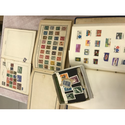 642 - STAMP INTEREST, A LARGE QUANTITY OF STAMP BOOKS & ALBUMS, MIXED CONTENT, GB, COMMONWEALTH, LOOSE ON ... 