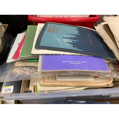 270 - LARGE QUANTITY OF SHEET MUSIC