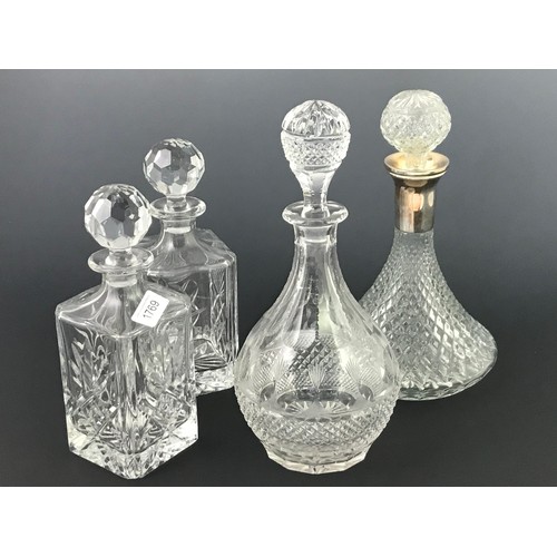 1769 - MISC. GLASS DECANTERS