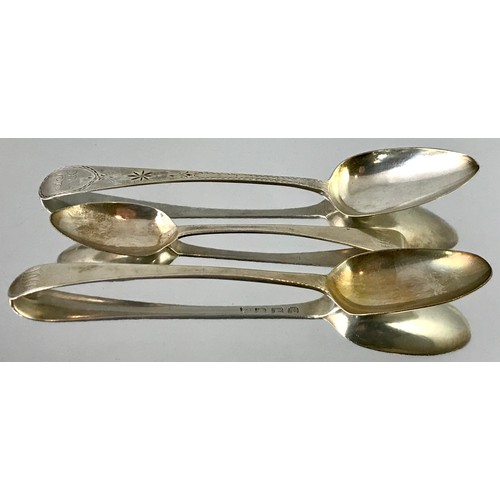 3392 - 3 ANTIQUE SILVER SPOONS