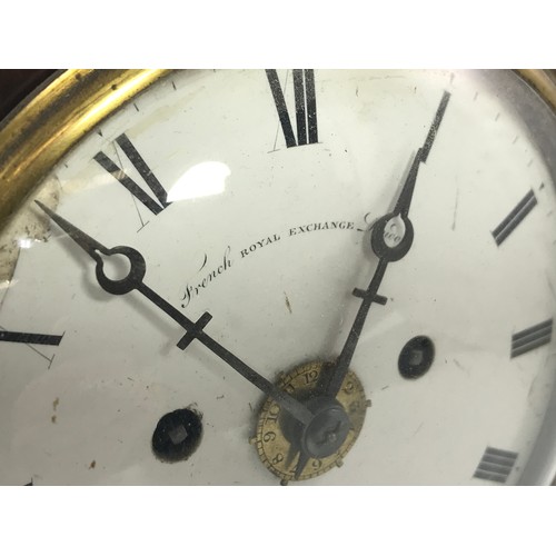 3165 - GOOD QUALITY SANTIAGO JAMES MOORE REGENCY BRASS INLAID CLOCK WITH TWIN FUSEE REPEATING MOVEMENT AND ... 