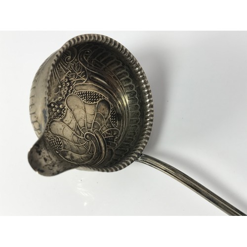 3364 - PUNCH LADLE WITH TWISTED WHALE BONE HANDLE