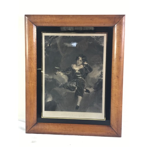 3037 - GOOD QUALITY MAPLE FRAME, approx. 60 x 49.5 cm