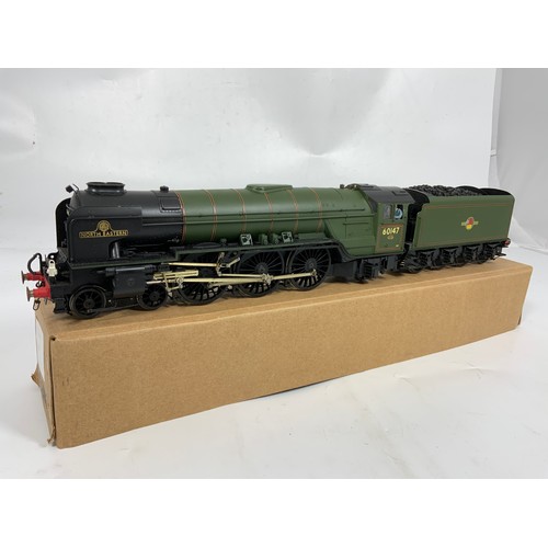 594 - UK 7MM SCALE 0 GAUGE BUILT A1 PACIFIC LOCOMOTIVE 60147 NORTH EASTERN, A DJH KIT IN BR LINED GREEN, M... 