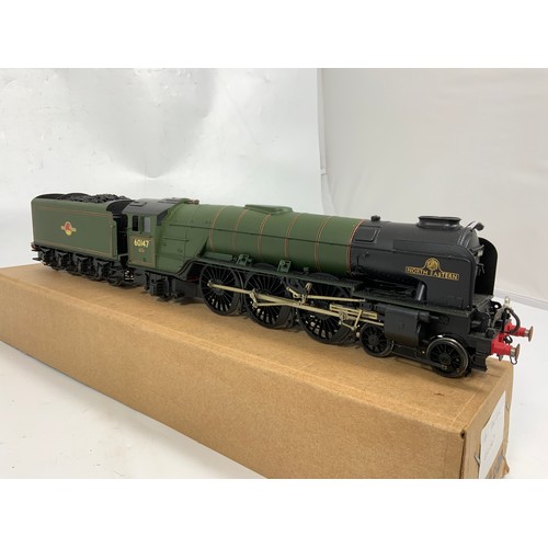 594 - UK 7MM SCALE 0 GAUGE BUILT A1 PACIFIC LOCOMOTIVE 60147 NORTH EASTERN, A DJH KIT IN BR LINED GREEN, M... 