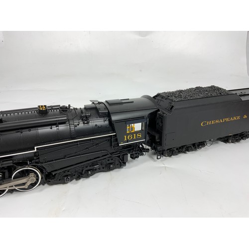 579 - A KOHS AND CO CHESAPEAKE AND OHIO, H-8 ALLEGHNY BOXED MODEL VERSION 1-B, ROAD NUMBER 1618, SERIAL NU... 