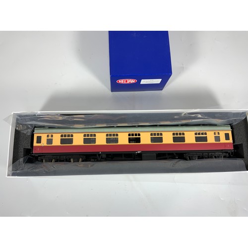 533 - HELJAN MODEL RAILWAY 0 GAUGE COACH 4930, MARK I COACH, FK, CARMINE AND CREAM LIVERY, ONE WINDOW LOOS... 